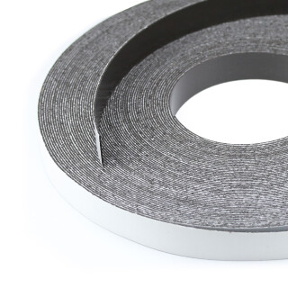 Ferro rubber steel tape self-adhesive Plain brown 20mm x 0,4mm x rm. uncoated