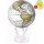 MOVA Globe Magic Floater Antique Cassini Terrestrial (White) - silently rotating Globe