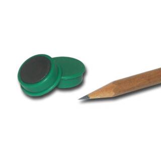 Pinboard Magnets Ø20x7 mm Hard ferrite - Green