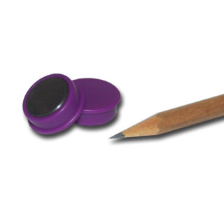 Pinboard Magnets Ø20x7 mm Hard ferrite - Purple