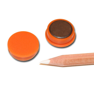 Pinnwand Magnete Ø20x7 mm Hartferrit - Orange