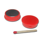 Pinnwand Magnete Ø25x7 mm Hartferrit - Rot