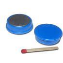 Pinnwand Magnete Ø25x7 mm Hartferrit - Blau