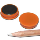 Pinnwand Magnete Ø25x7 mm Hartferrit - Orange