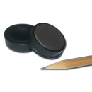 Pinboard Magnets Ø30x8 mm Hard ferrite - Black