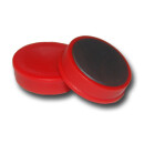 Pinnwand Magnete Ø30x8 mm Hartferrit - Rot