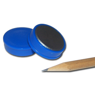 Pinboard Magnets Ø30x8 mm Hard ferrite - Blue