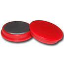 Pinboard Magnets Ø40x8 mm Hard ferrite - Red