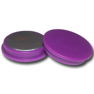 Pinboard Magnets Ø40x8 mm Hard ferrite - Purple
