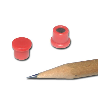 Pinnwand Magnete Ø10x8 mm Neodym - Rot