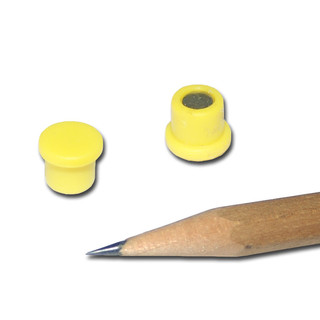 Pinboard Magnets Ø10x8 mm Neodymium - Yellow