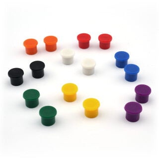 Pinnwand Magnete Ø10x8 mm Neodym 16er Set