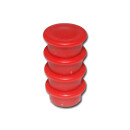 Pinnwand Magnete Ø18x8 mm Neodym - Rot