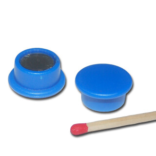 Pinnwand Magnete Ø18x8 mm Neodym - Blau