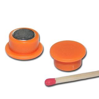 Pinboard Magnets Ø18x8 mm Neodymium - Orange