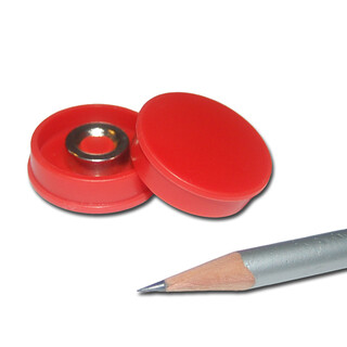 Pinboard Magnets Ø30x8 mm Neodymium - Red