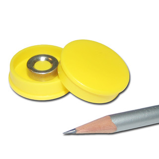 Pinboard Magnets Ø30x8 mm Neodymium - Yellow