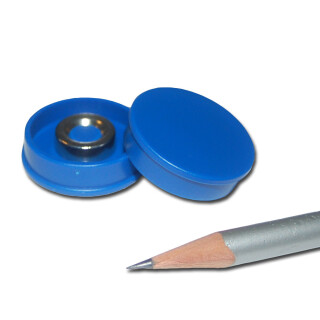 Pinnwand Magnete Ø30x8 mm Neodym - Blau