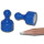 Neodym Kegelmagnete klein 12x20 mm - Blau