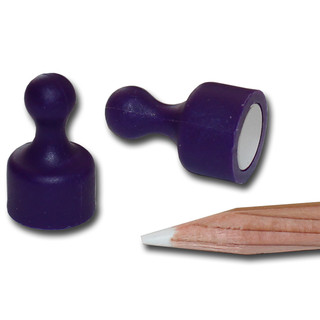 Neodymium Pinboard Magnets small Ø12x20 mm - Purple