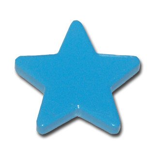 Stern Magnet 38 x 38 x 6 mm Ferrit - Blau