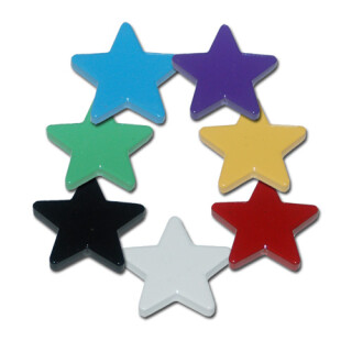 Star Magnet 38 x 38 x 6 mm Ferrite Set 14 pcs.