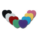 Heart Magnet 30 x 30 x 6 mm Ferrite - White