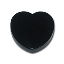 Heart Magnet 30 x 30 x 6 mm Ferrite - Black