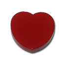 Heart Magnet 30 x 30 x 6 mm Ferrite - Red