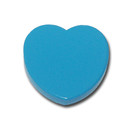 Heart Magnet 30 x 30 x 6 mm Ferrite - Blue