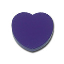 Heart Magnet 30 x 30 x 6 mm Ferrite - Purple