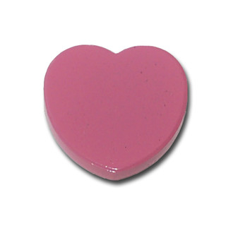 Heart Magnet 30 x 30 x 6 mm Ferrite - Pink
