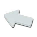 Arrow Magnet 44 x 33 x 6 mm Ferrite - White