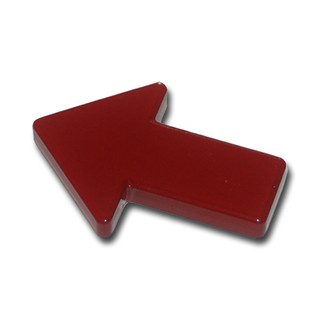 Pfeil Magnet 44 x 33 x 6 mm Ferrit - Rot