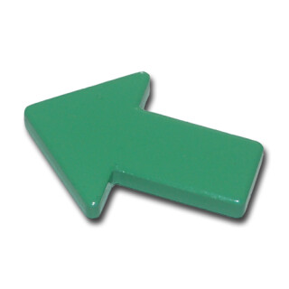 Arrow Magnet 44 x 33 x 6 mm Ferrite - Green