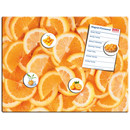 Magnetic pinboard Orange Slices 40x30 cm incl. 4 magnets