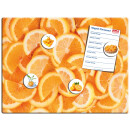 Magnetic pinboard Orange Slices 40x30 cm incl. 4 magnets