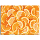 Motiv Magnetpinnwand Orangenscheiben 40x30 cm inkl. 4 Magnete