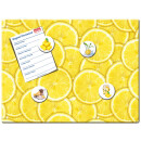 Magnetic pinboard Lemon Slices 40x30 cm incl. 4 magnets