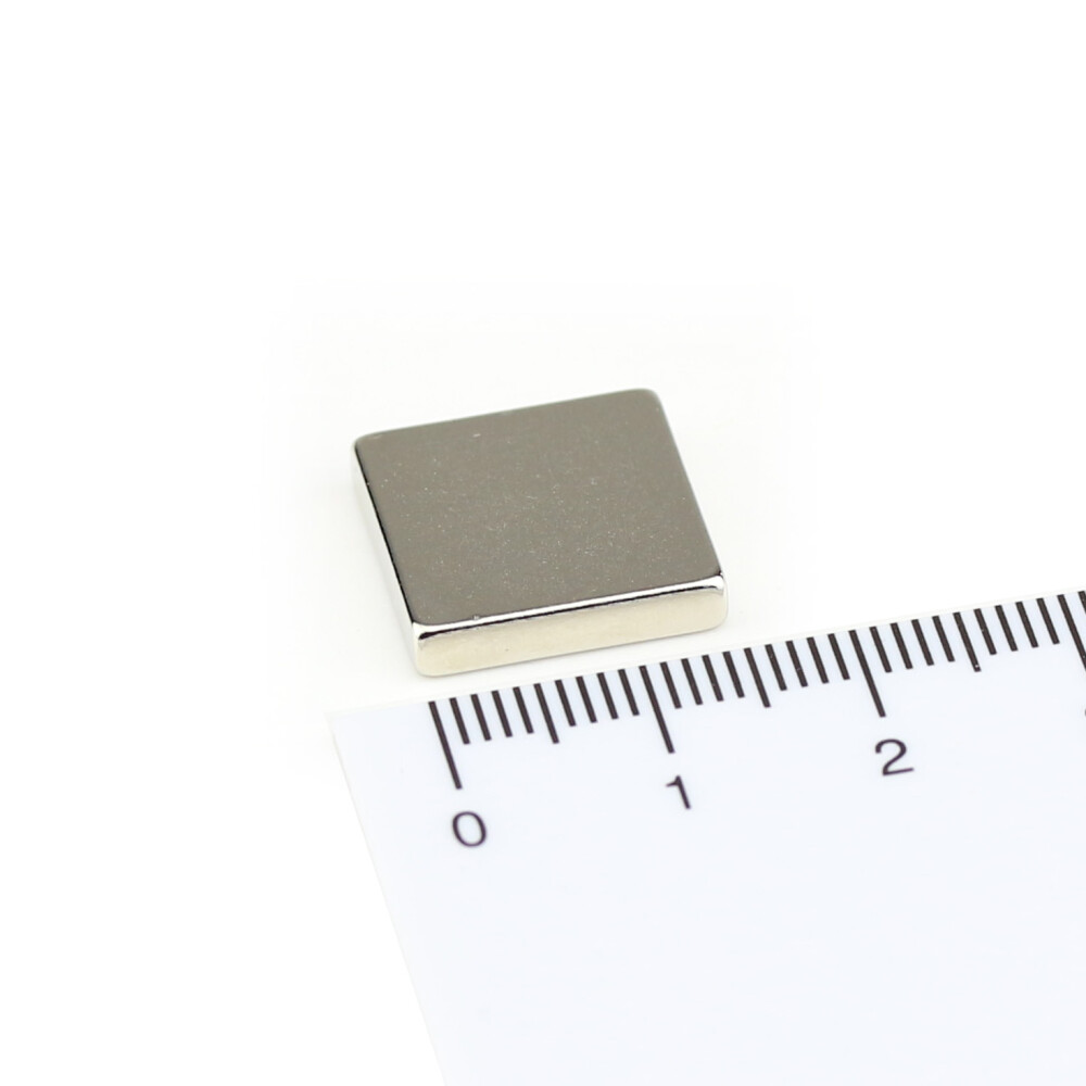 10 Stück Neodym Würfelmagnete Magnetwürfel 15x15x15 mm N45 vernickelt 