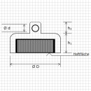 Karabinermagnet Ø20 mm Haftkraft ca. 10 kg