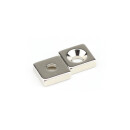 Neodym Magnete 10x10x3 mm NdFeB N40 NORD Senkung NICKEL