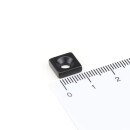 Neodymium magnets 10x10x3 with counterbore North 3,5 mm black Epoxy - 900 g