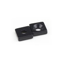 Neodymium magnets 10x10x3 with counterbore North Ø3,5 mm black Epoxy - 900 g