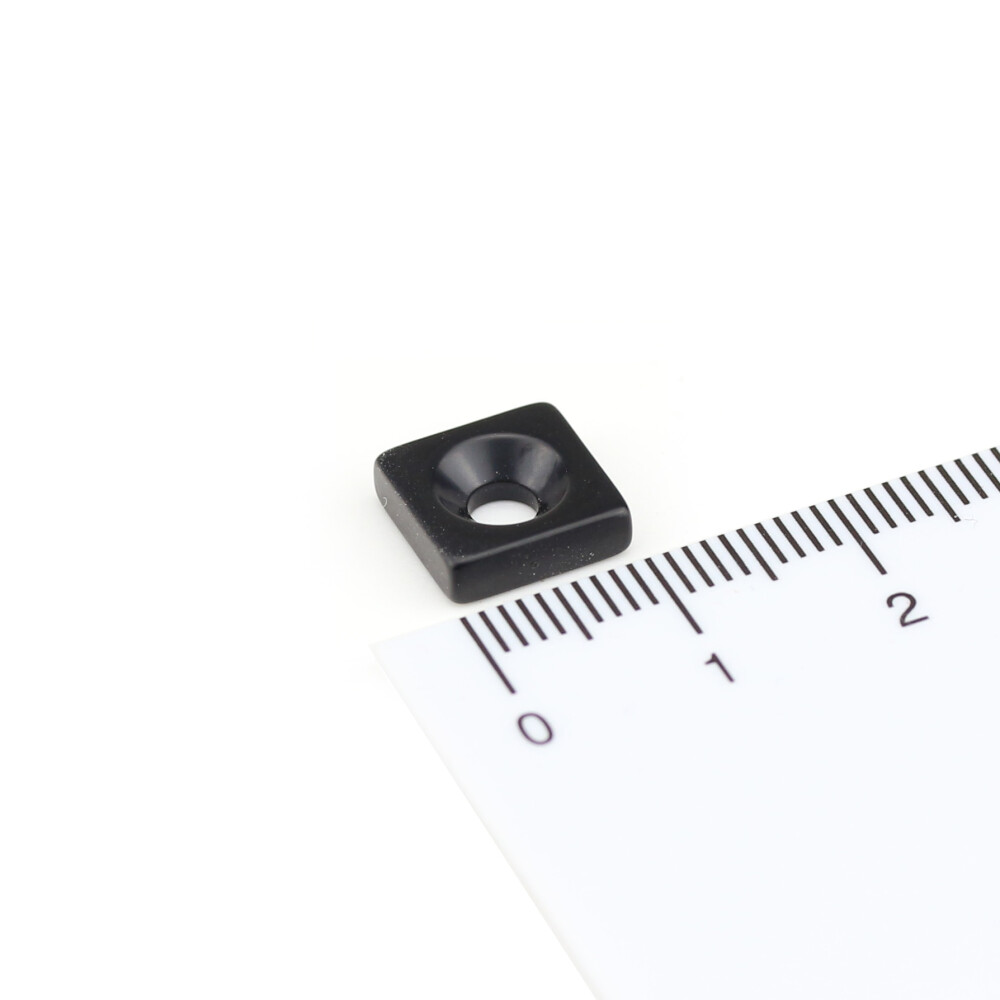Neodym Magnete 10x10x3 mm NdFeB N40 SD Senkung EPOXY