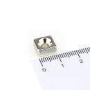 Neodymium magnets 10x10x5 with counterbore South 3,5 mm N40 - pull force 1,6 kg