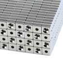 Neodymium magnets 10x10x5 with counterbore South 3,5 mm N40 - pull force 1,6 kg