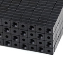 Neodymium magnets 10x10x5 with counterbore North Ø3,5 mm black Epoxy - 1,6 kg