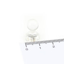 Neodymium Pinboard Magnets transparent Ø11x17 mm - White