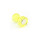 Neodymium Pinboard Magnets transparent Ø11x17 mm - Yellow